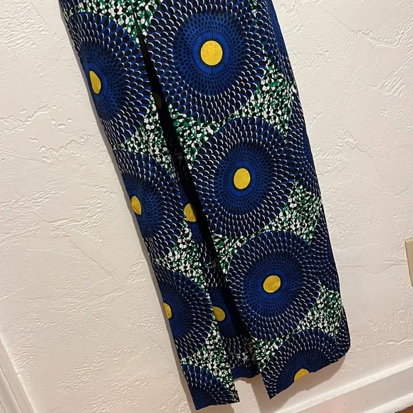 African Print Wax Cloth Maxi Dress - Picture 6 of 8